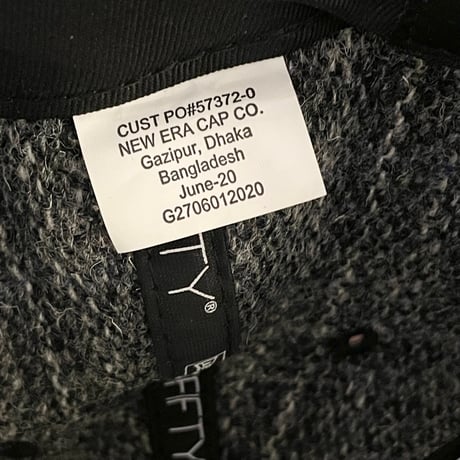 レア品 NEW ERA × Stussy × Harris Tweed 59FIFTY チェック柄ウールベースボールキャップ グレー 7-1/2 59.6cm