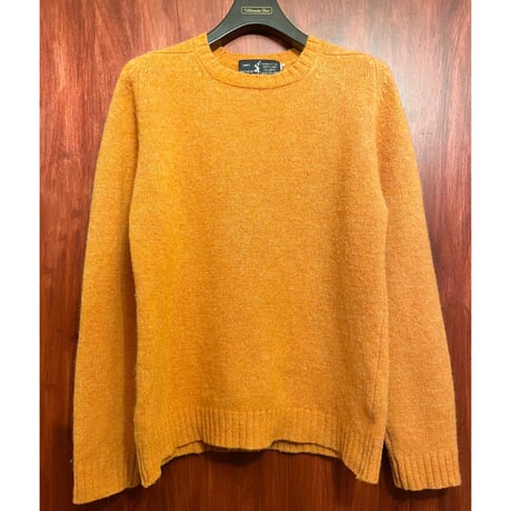 MADE IN SCOTLAND製 SHIPS KNITWEAR ウールセーター オレンジ Mサイズ