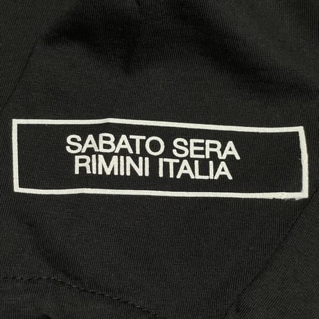★新品★ MADE IN ITALY製 MAGLIA 2025年AWモデル L-2814B ロゴプリント クルーネック長袖Tシャツ ブラック M～XLサイズ