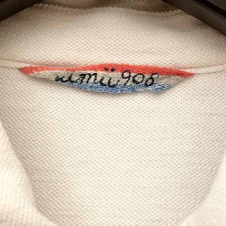 MADE IN JAPAN製 45rpm umii908 半袖鹿の子ポロシャツ ホワイト 3サイズ