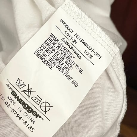 SWAGGER ポケット付きクルーネックTシャツ ホワイト XLサイズ
