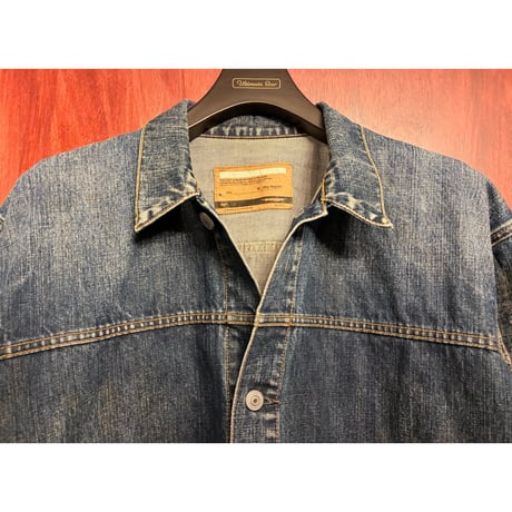 MADE IN JAPAN製 SWAGGER シンチバックベルト デニムジャケット インディゴ XLサイズ