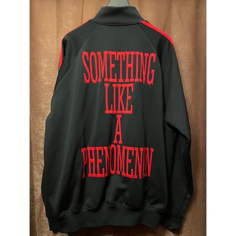 激レア MADE IN JAPAN製 PHENOMENON 2006年モデル SOMETHING LIKE A PHENOMENON バック入り刺繍フルジップトラックジャケット ブラック XLサイズ