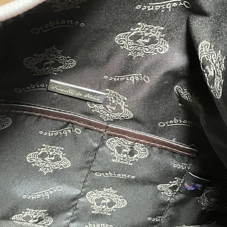 MADE IN ITALY製 orobianco レザーナイロンメッセンジャーバック 迷彩