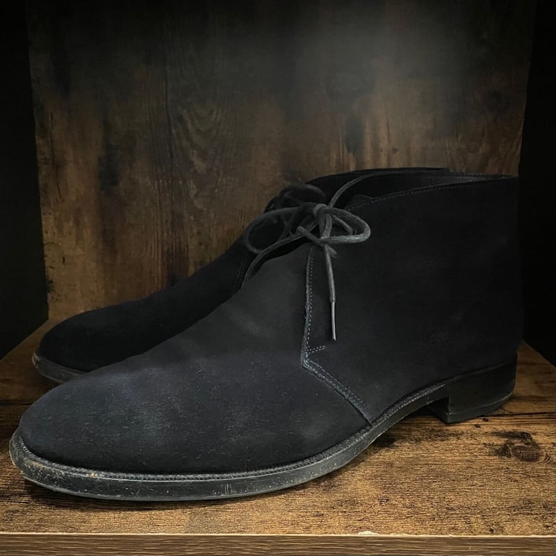 超美品✨️ユナイテッドアローズ チャッカブーツ Vibramソール 26cm 箱付き UNITED ARROWS スウェードチャッカブーツ ネイビー 8サイズ