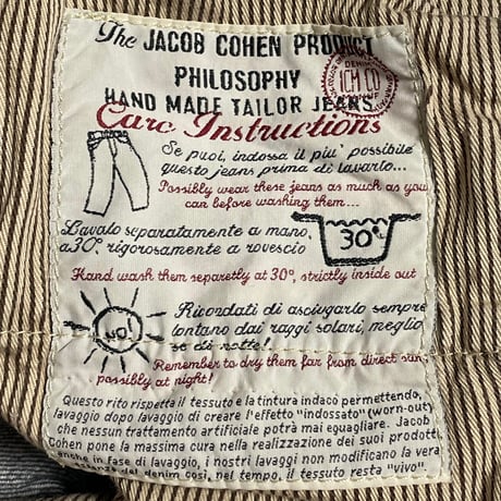 MADE IN ITALY製 JACOB COHEN J610 ダメージデニムパンツ インディゴ W31サイズ