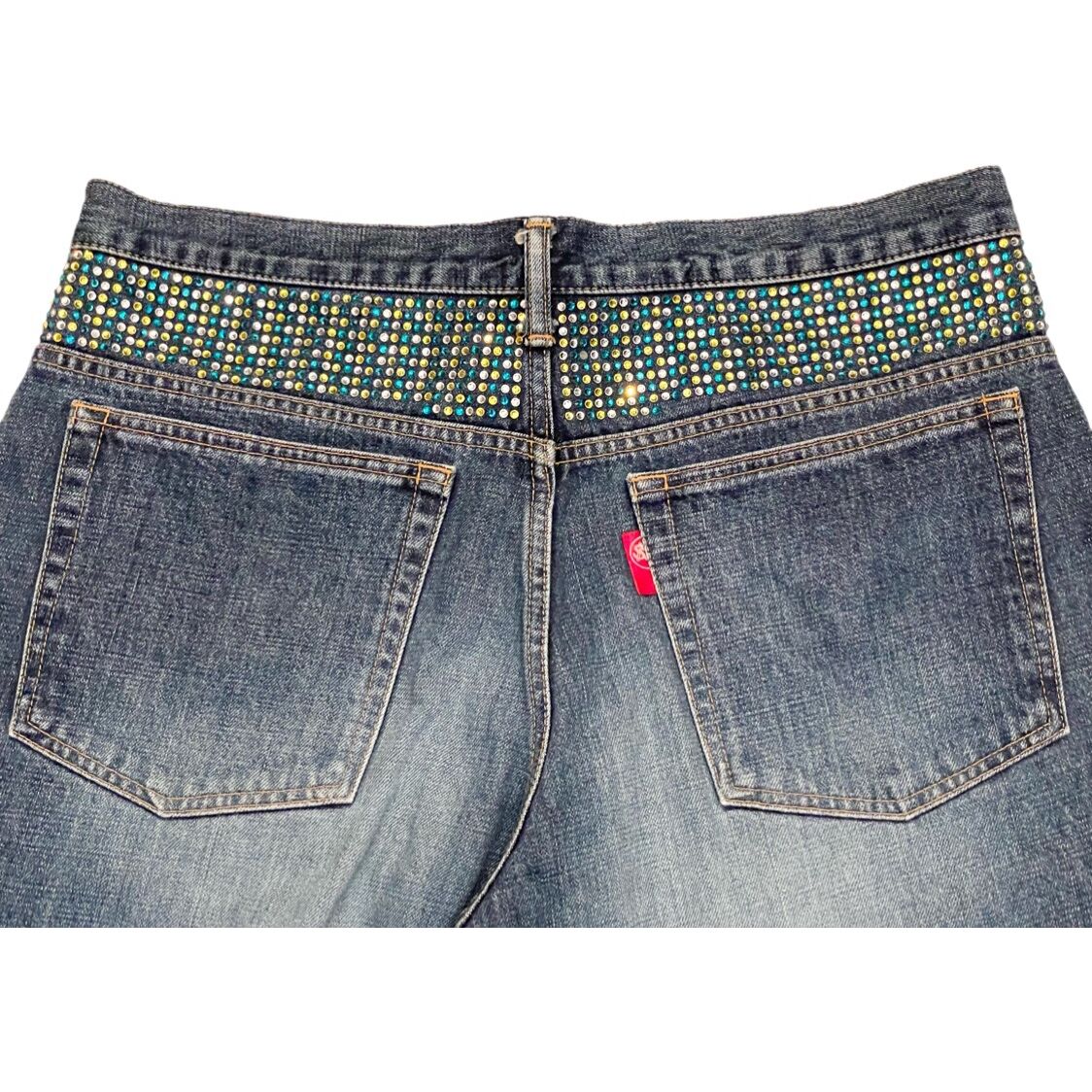 SWAGGER　スワッガー デニム パンツ ラインストーン クリスタル　ストーン SWAGGER スワッガー デニム パンツ ラインストーン クリスタル