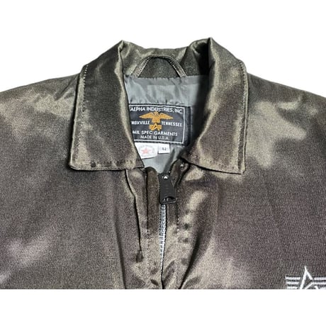 MADE IN USA製 ALPHA INDUSTRIES MIL SPEC GARMENTS ミリタリージャケット カーキ 42サイズ