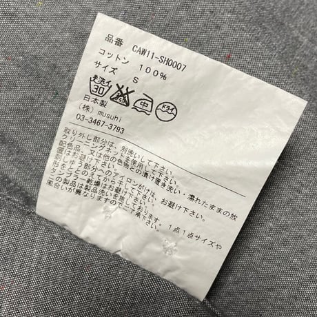 MADE IN JAPAN製 CASH CA ENGLAND 長袖シャツ グレー Sサイズ