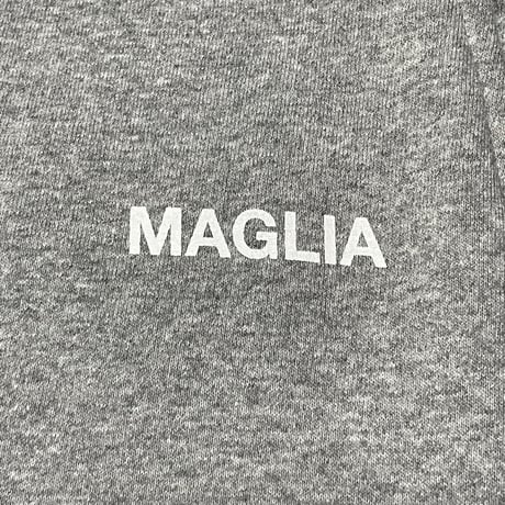 ★新品★ MADE IN ITALY製 MAGLIA ロゴプリント裏起毛スウェットパンツ グレー M～XLサイズ ユニセックス