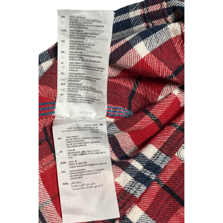 G-STAR RAW 長袖チェックシャツ レッド Sサイズ