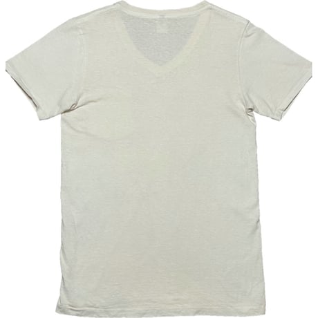 MADE IN USA製 Velva Sheen × JOURNAL STANDARD 無地Vネック半袖Tシャツ アイボリー Sサイズ
