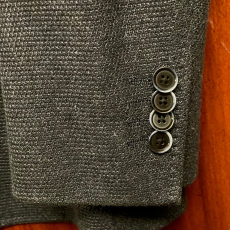 MADE IN JAPAN製 FRANCO PRINZIVALLI リネンコットンテーラードジャケット ネイビー 48サイズ