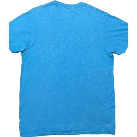 MADE IN ITALY製 FRANKLIN MARSHALL VARSITY リゾートプリントTシャツ ブルーグリーン Lサイズ