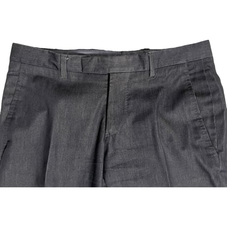 MADE IN BULGARIA製 EMPORIO ARMANI ストレッチブラックデニムスーツ ブラック 44サイズ