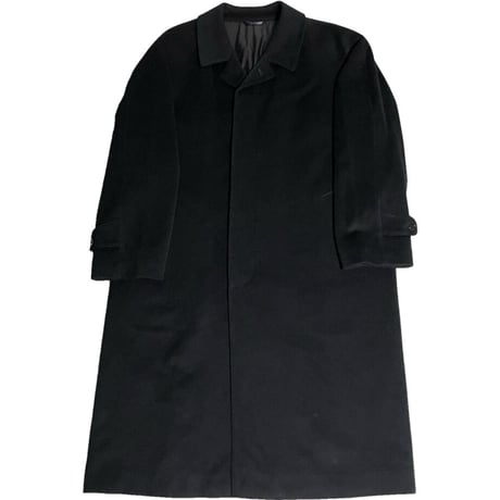 MADE IN JAPAN製 FUKAKI KEORI CASHMERE100%生地使用 カシミヤロングコート ブラック XLサイズ