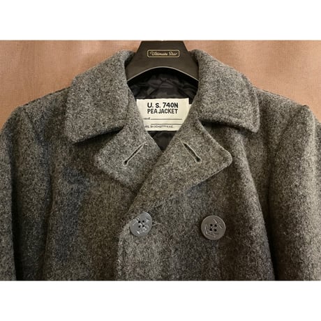 MADE IN USA製 SCHOTT 740N ウールPコート グレー 16サイズ