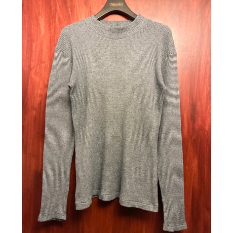6　ROKU　クルーネック　サマールカットソー 6（ロク）の「＜6(ROKU)＞THERMAL COLOR STITCH LONG SLEEVE/サーマル