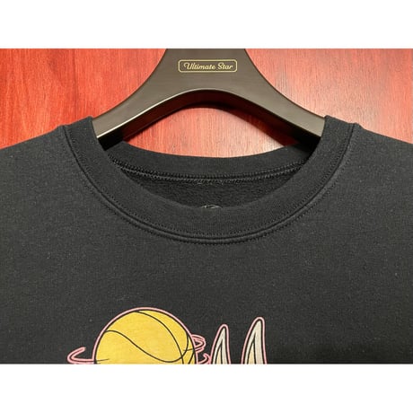 SPACE JAM TUNE SQUAD LOONEY TUNES プリント入り スウェットトレーナー ブラック Sサイズ