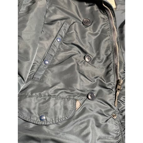 MADE IN USA製 ALPHA INDUSTRIES N3-Bジャケット ネイビー Lサイズ