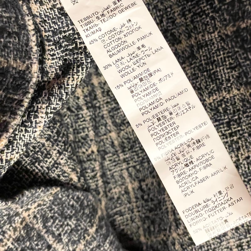 MADE IN BULGARIA製 MANUEL RITZ ブロックチェック柄コットン