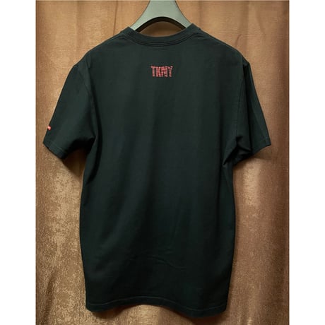 MADE IN JAPAN製 SWAGGER 2007年モデル ネクタイ柄プリントTシャツ ブラック Mサイズ
