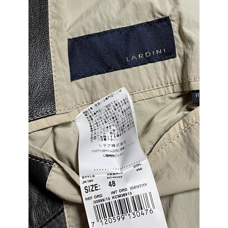 定価15万 ブートニエール付き MADE IN ITALY製 LARDINI ラムレザー