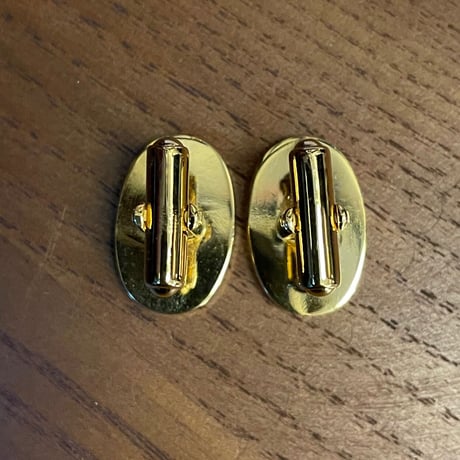魚デザインカフスボタン ゴールド