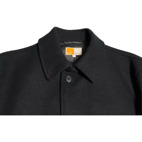 MADE IN JAPAN製 E.Z BY ZEGNA ウールステンカラーコート ブラック Lサイズ