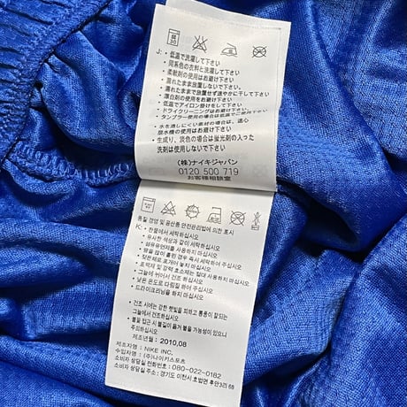 NIKE AIR JORDAN メッシュハーフパンツ ブルー×イエロー Lサイズ