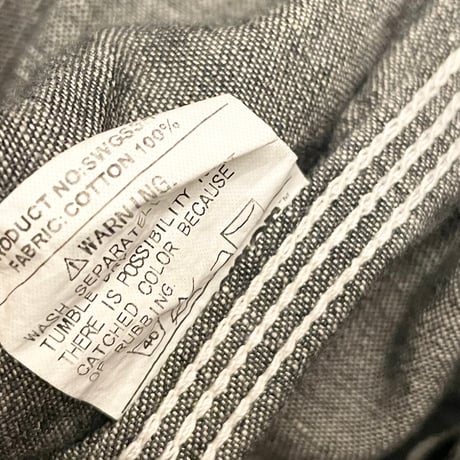 MADE IN JAPAN製 SWAGGER 半袖ブラックデニムシャツ ブラック Mサイズ