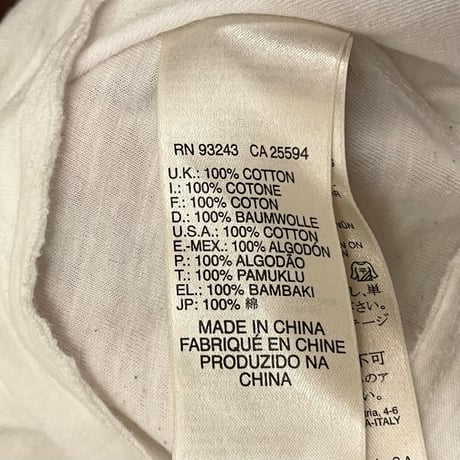 DIESEL VネックTシャツ アイボリー Mサイズ