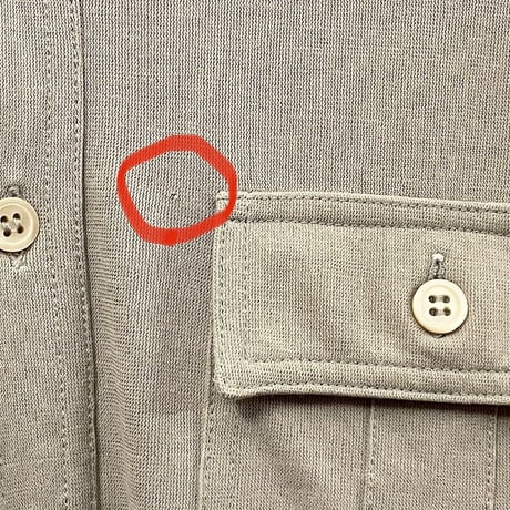 ▲訳あり商品▲ MADE IN ITALY製 ZANONE ICE COTTON 長袖ニットシャツ グレージュ