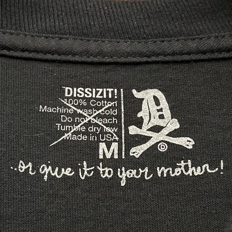 新品 DISSIZIT ディスイズイット プリント 西海岸 ストリート Tシャツ DISSIZIT/ディスイズイット】SEARCH AND DESTROY TEE Tシャツ / BLACK