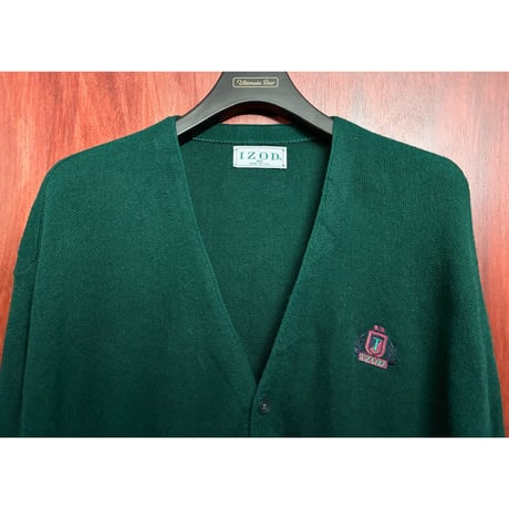 MADE IN USA製 IZOD アクリルカーディガン フォレストグリーン XXLサイズ