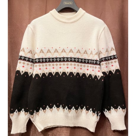 K.P. KNITWEAR アクリルセーター アイボリー Lサイズ