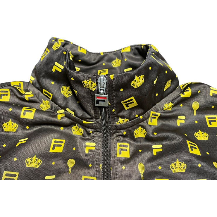 FILA FOR URBAN OUTFITTERS 総柄トラックジャケット ブラウン L