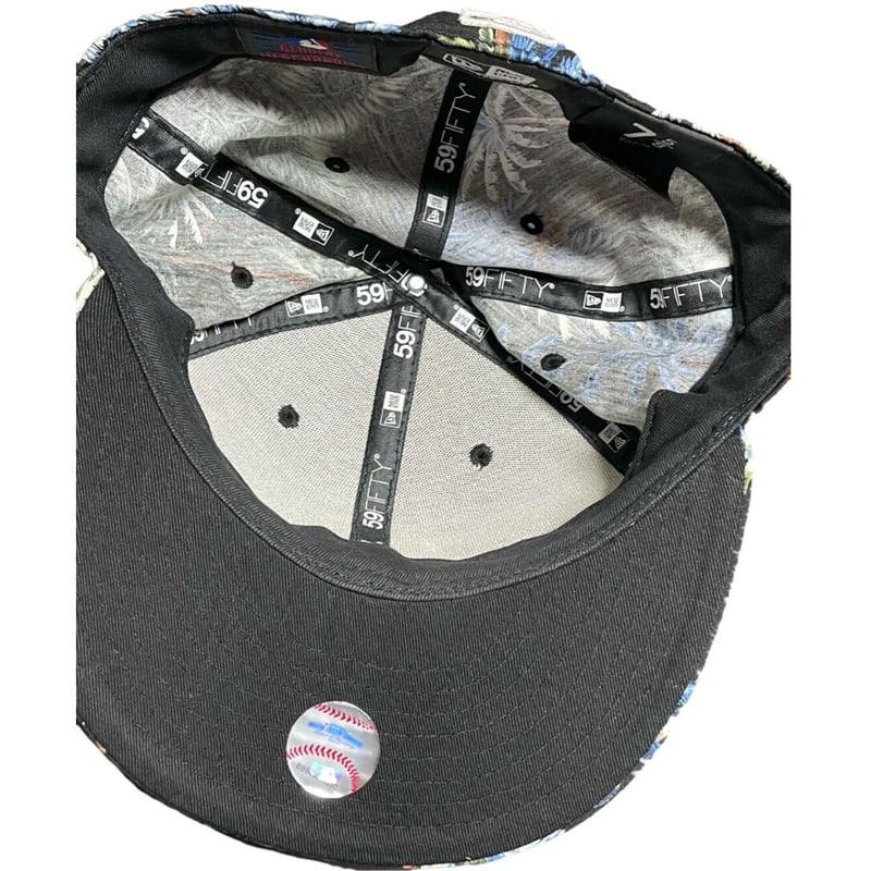 NEW ERA NEWYORK YANKEES アロハ柄キャップ ブラック 7-5/8サイズ