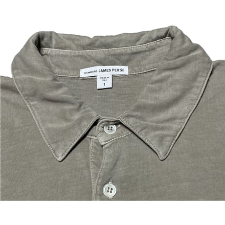 MADE IN USA製 STANDARD JAMES PERSE 半袖ポロシャツ グレー 1/Mサイズ
