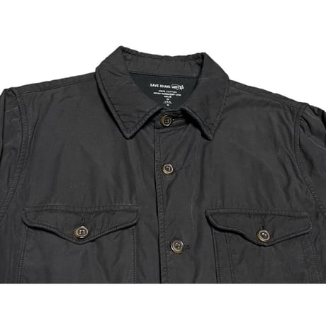 MADE IN USA製 SAVE KHAKI UNITED コットンシャツジャケット ブラック Mサイズ