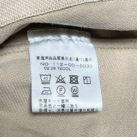 【SHIPS取り扱い】MADE IN ITALY製 Errico Formicola 鹿の子長袖ポロシャツ ベージュ Mサイズ