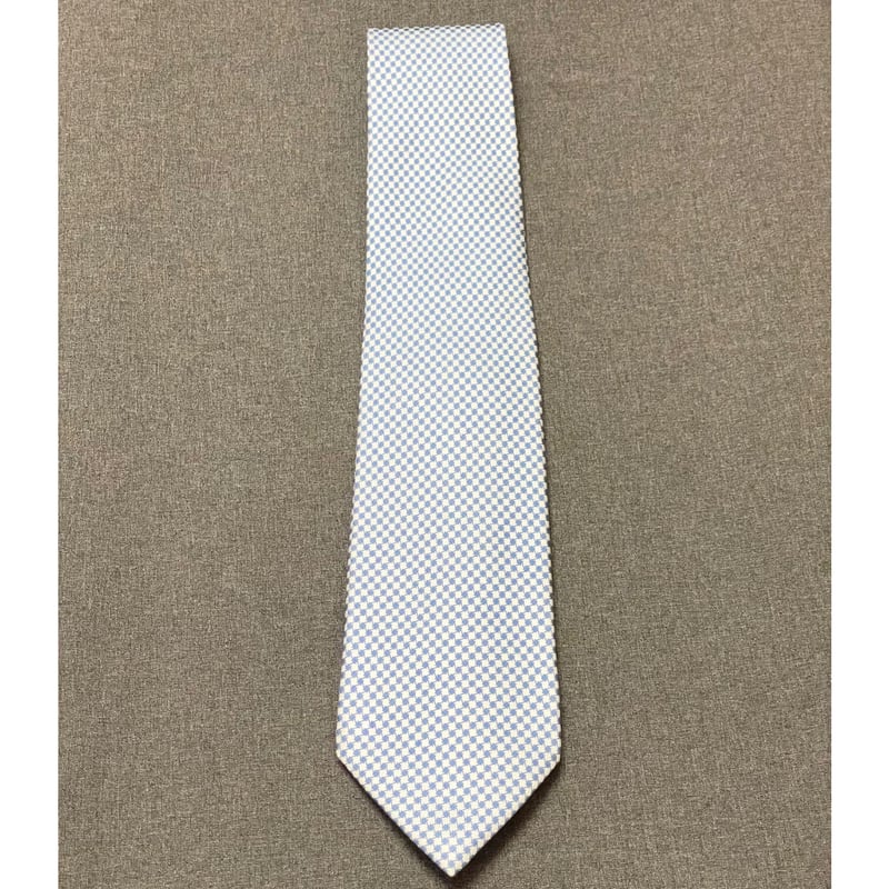 △訳あり商品△ MADE IN ITALY製 E.Marinella 千鳥格子柄シルクネクタイ
