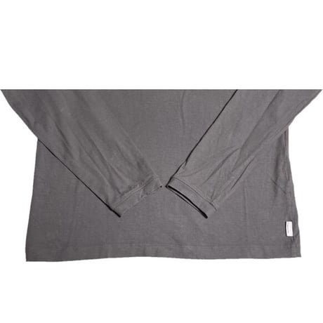 MADE IN ITALY製 ARMANI COLLEZIONI 長袖ニットカットソー チャコールグレー Mサイズ