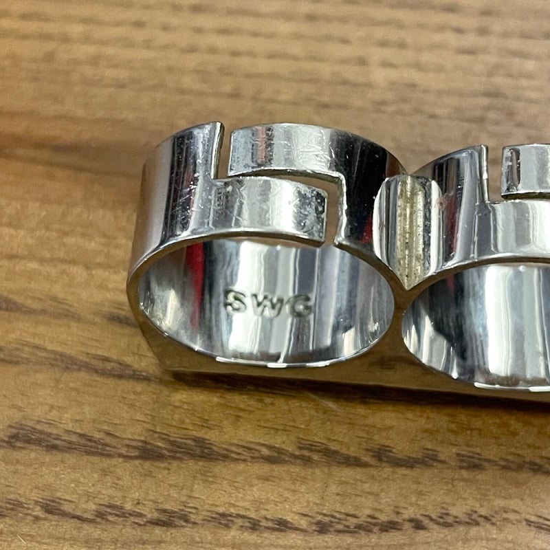 SWAGGER スタッズ二連リング シルバー Fサイズ | Ultimate Star