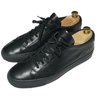 箱付き MADE IN ITALY製 Common Projects Achilles Low レザースニーカー ブラック 40サイズ