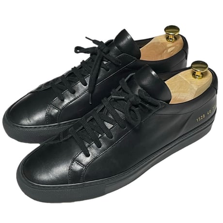 箱付き MADE IN ITALY製 Common Projects Achilles Low レザースニーカー ブラック 40サイズ