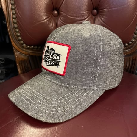 MADE IN JAPAN製 SWAGGER ワッペン付きダンガリースナップバックキャップ ブラック Fサイズ