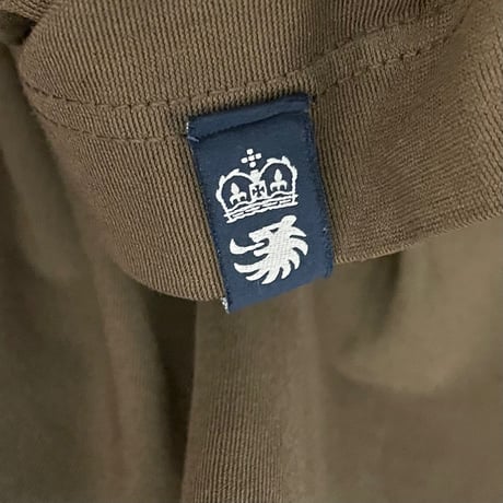 MADE IN ITALY製 Drumohr 長袖コットンポロシャツ ブラウン Sサイズ