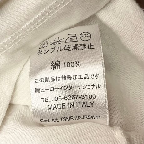 MADE IN ITALY製 FRANKLIN MARSHALL プリントTシャツ ホワイト Sサイズ