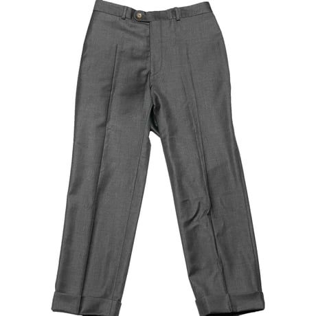 MADE IN JAPAN製 azabu tailor Loro Piana生地ウールスラックス チャコールグレー W82サイズ